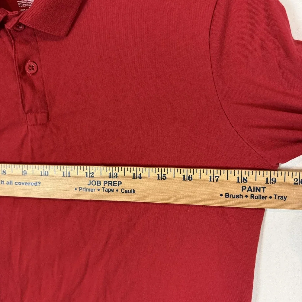 Old Navy Polo Shirt Boys 18 Red Uniform Jersey Knit Short Sleeve Schoolwear